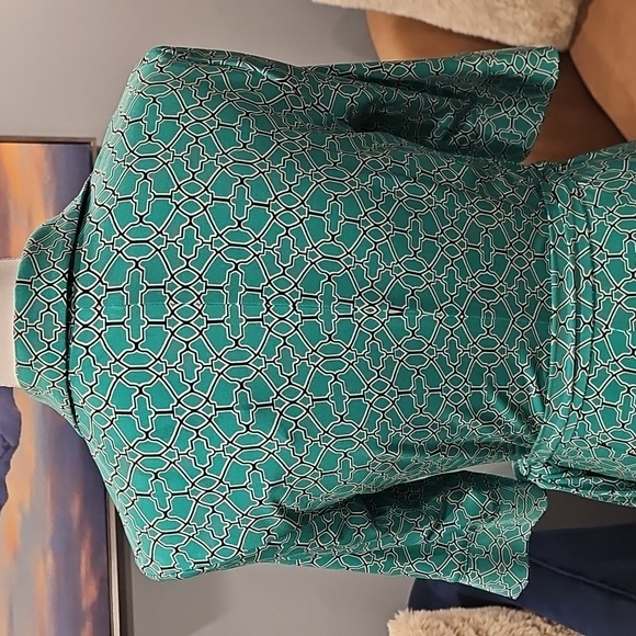 Laundry By Shelli Segal Classic Geometric Print Dress Sz 6 EUC - Picture 7 of 11